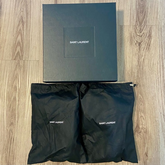 AUTHENTIC Saint Laurent black Loulou 50 ankle bootie boots in size 7.5 - Picture 16 of 16